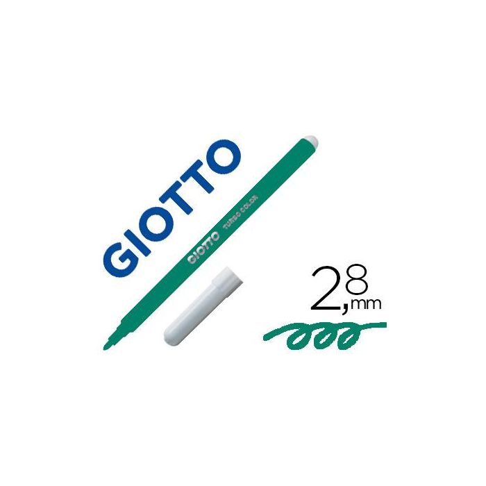 Giotto Rotuladores Turbo Color Verde Oscuro Caja 12 Ud