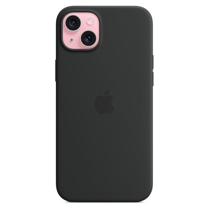 Apple MXQR3ZM/A Funda de Silicona para iPhone 15 Plus con MagSafe - Negro