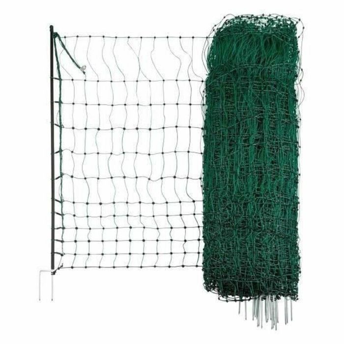 Kerbl Red para Pollos y Aves 50 m x 106 cm, Doble Punta, No Eléctrica, Verde 0 Kerbl Red para Pollos y Aves 50 m x 106 cm, Doble Punta, No Eléctrica, Verde 0