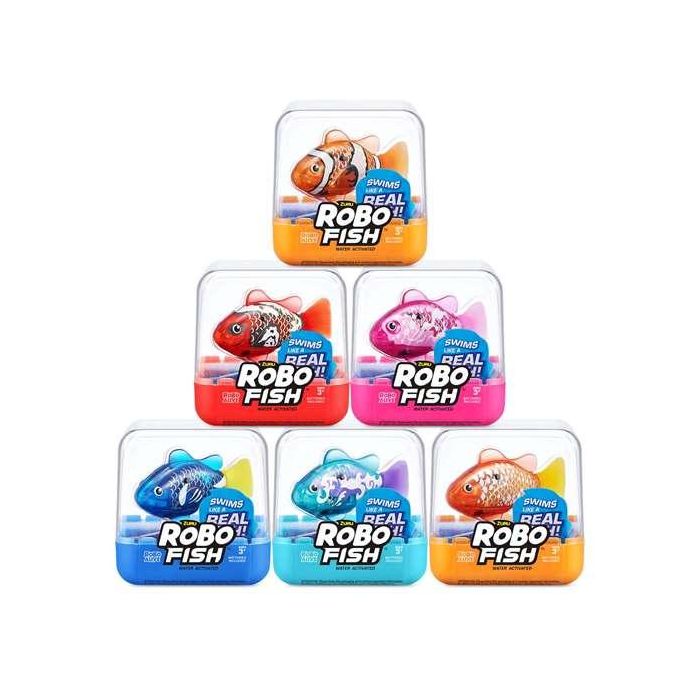 Figura pez robofish, nada en diferentes direcciones y cambia de color 7x7x7cm - modelos surtidos 2 Figura pez robofish, nada en diferentes direcciones y cambia de color 7x7x7cm - modelos surtidos 2
