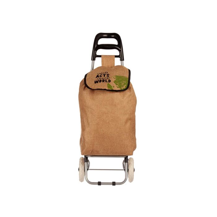 Kinvara Carro de Compra Small 36x35x95 cm Marrón, Negro, Verde (Set de 10) 2