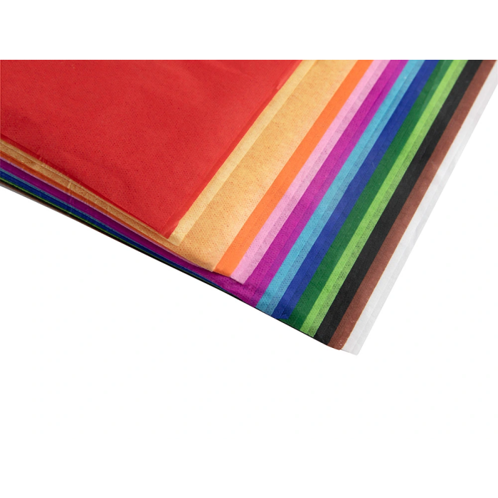 Liderpapel Papel seda 12 colores surtidos rollo 24 hojas 50x75cm 17g/m2 4