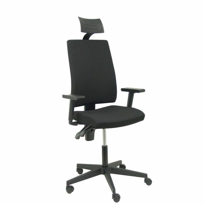Silla de Oficina con Cabecero Lezuza Piqueras y Crespo 322NECC Negro 0 Silla de Oficina con Cabecero Lezuza Piqueras y Crespo 322NECC Negro 0
