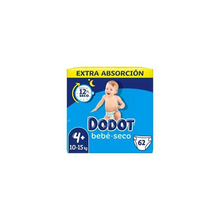 Dodot Pañal Bebé Seco Talla 4 (9-14 kg) 58 Unidades
