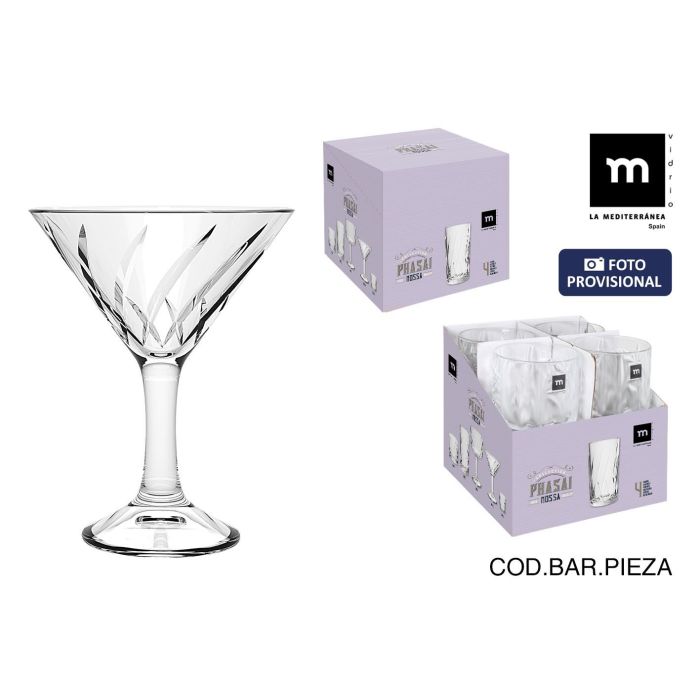 La Mediterranea Copa Coctel Phasai Nossa 200 ml – ø11.6x14.9 cm (24 Unidades)