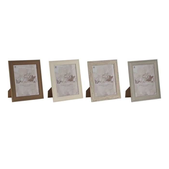 Marco Foto Tradicional DKD Home Decor Natural Marron 1.6 x 31.2 x 26.2 cm (4 Unidades)