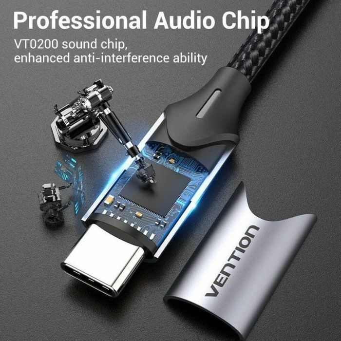 Adaptador USB-C a Jack 3.5 mm Vention BGPHY 1 Adaptador USB-C a Jack 3.5 mm Vention BGPHY 1