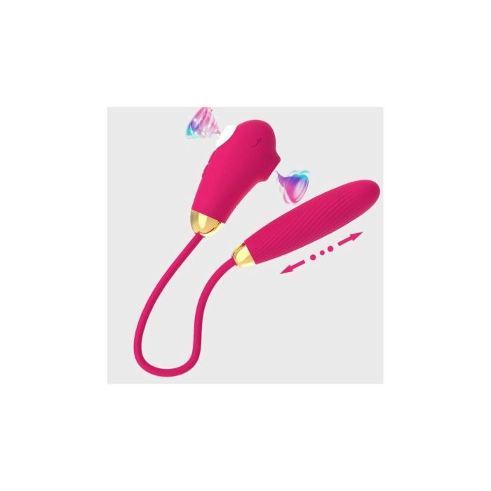 Vibrador Doble Estimulación VSCNOVELTY Rosa 1 Vibrador Doble Estimulación VSCNOVELTY Rosa 1