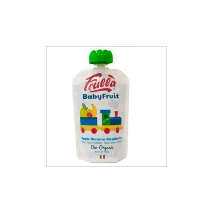 FRULLA Baby Pure Manzana Plátano Frambuesa Bio 10 Unidades x 100g