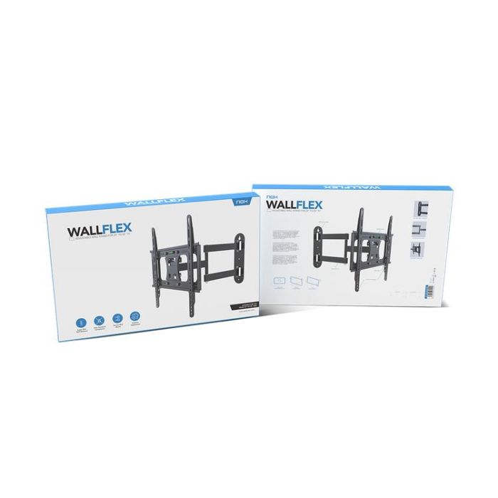 NOX NXLITEWALLFLEX Soporte de Pared Articulado para TV y Monitor 23-55" (139,7 cm) Ajuste 3D Giro 180° Max 30kg Negro 5 NOX NXLITEWALLFLEX Soporte de Pared Articulado para TV y Monitor 23-55" (139,7 cm) Ajuste 3D Giro 180° Max 30kg Negro 5