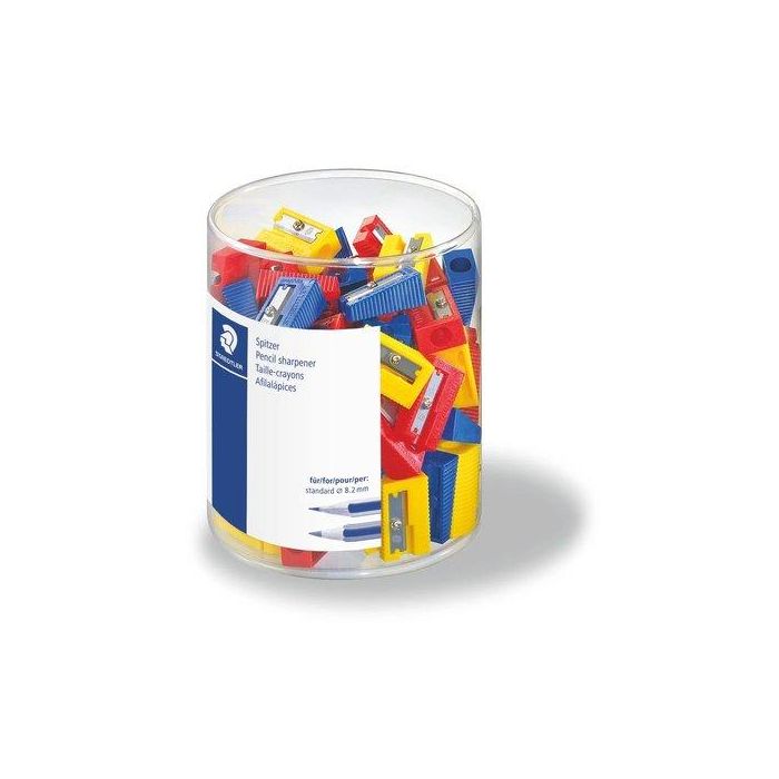 Afilalapiz Plastico Staedtler Bote 100 3 Cols Surtidos