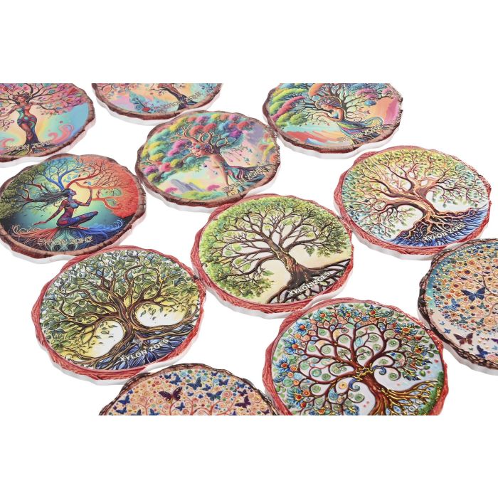 Posavasos Indio DKD Home Decor Multicolor 10.8 x 0.7 x 10.8 cm (72 Unidades) 1 Posavasos Indio DKD Home Decor Multicolor 10.8 x 0.7 x 10.8 cm (72 Unidades) 1