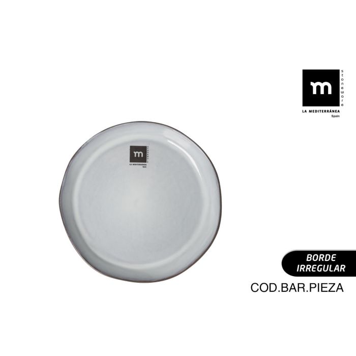 La Mediterranea Plato Black Clay Ø17x2.2 cm (24 Unidades)