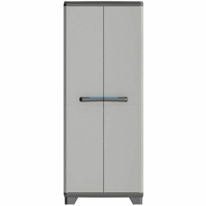 Keter Mueble Lineal de Almacenamiento - Armario 68x39x173 cm, 3 Estantes Ajustables, Carga 15 kg, Negro y Gris Keter Mueble Lineal de Almacenamiento - Armario 68x39x173 cm, 3 Estantes Ajustables, Carga 15 kg, Negro y Gris