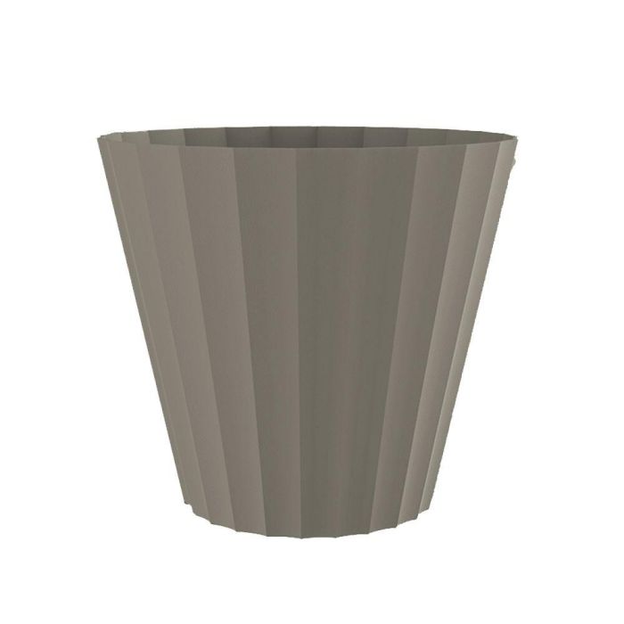 Plastiken Maceta Doric Taupe Ø26x23cm Uso Exterior Polipropileno Plastiken Maceta Doric Taupe Ø26x23cm Uso Exterior Polipropileno