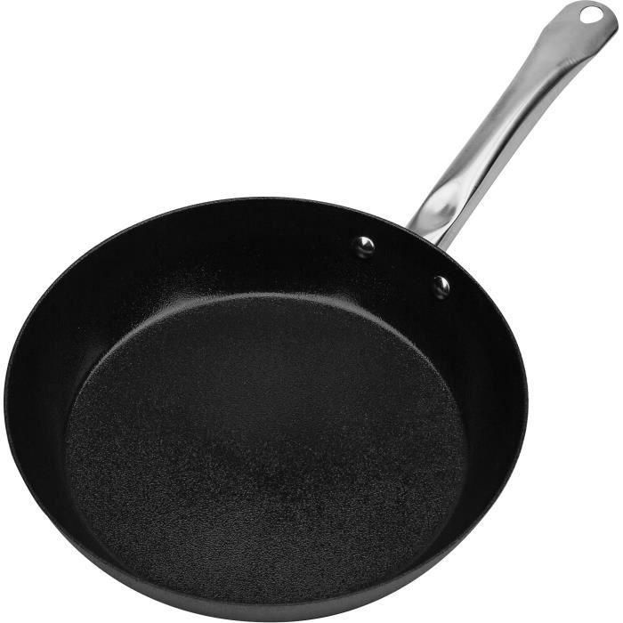 GSW AAANA25611 Sartén de Acero al Carbono Avanti 28 cm para Inducción