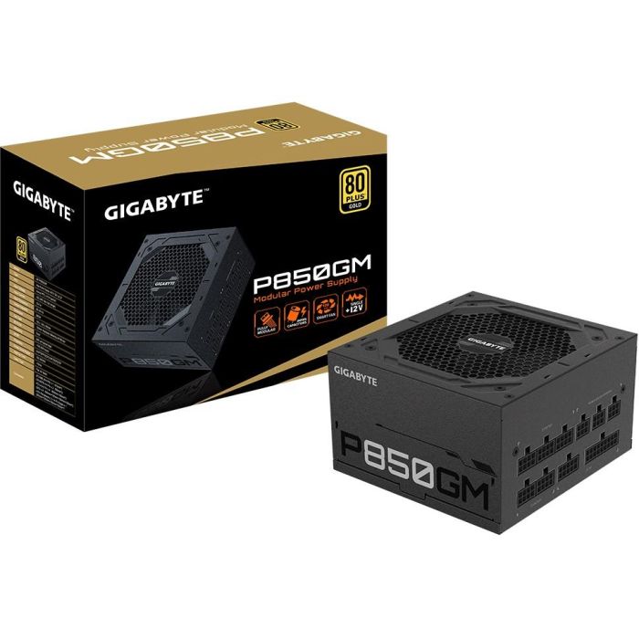 GIGABYTE P850GM Fuente de Alimentación 850W PC ATX - Certificación 80 PLUS Gold, Cableado Totalmente Modular, Ventilador 12cm, Negro 6 GIGABYTE P850GM Fuente de Alimentación 850W PC ATX - Certificación 80 PLUS Gold, Cableado Totalmente Modular, Ventilador 12cm, Negro 6