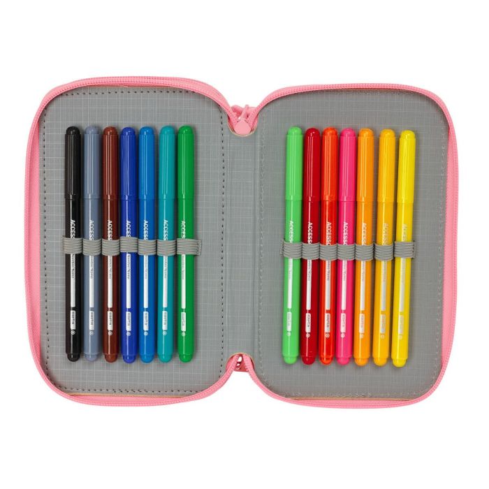 Estuche Escolar con Accesorios Moos Passion Multicolor 12,5 x 19,5 x 5,5 cm 37 Piezas 4
