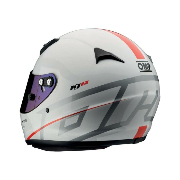 Casco OMP KJ8 EVO XS Blanco 5