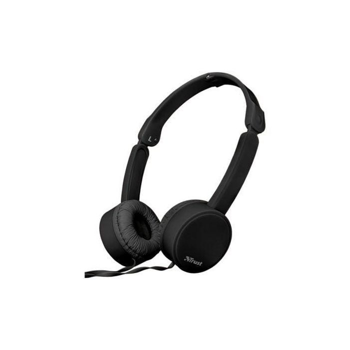 AURICULARES TRUST NANO BLACK - DRIVERS 27MM - MICRÓFONO OMNIDIRECCIONAL - PLEGABLES - CABLE 110CM - JACK 3.5MM - FUNC. MANOS LIBRES 0 AURICULARES TRUST NANO BLACK - DRIVERS 27MM - MICRÓFONO OMNIDIRECCIONAL - PLEGABLES - CABLE 110CM - JACK 3.5MM - FUNC. MANOS LIBRES 0