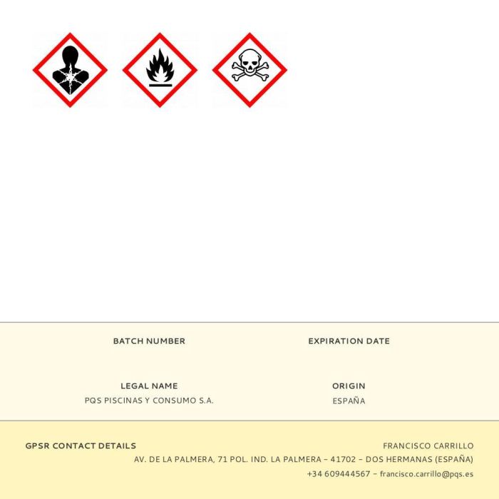 PQS Alcohol de quemar 1l para antorchas decorativas 1