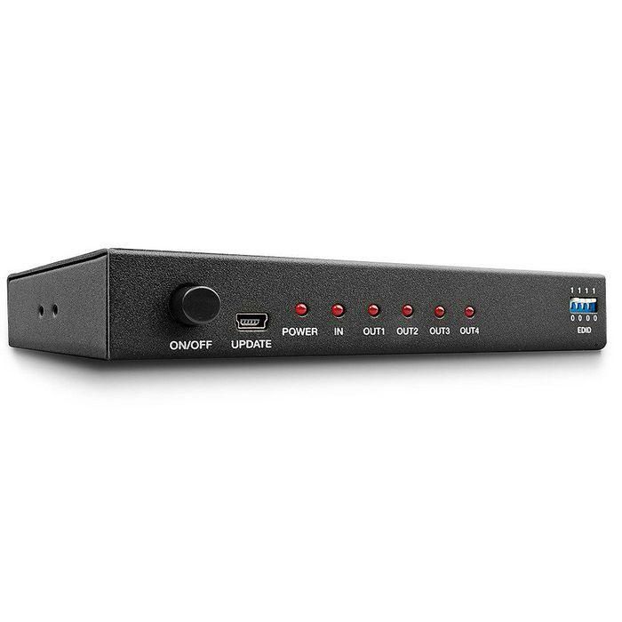 Lindy Distribuidor HDMI de 4 Puertos 10.2G, Soporta 4K Ultra HD 3840x2160@60Hz 4:2:0, con Gestión EDID, Compacto Lindy Distribuidor HDMI de 4 Puertos 10.2G, Soporta 4K Ultra HD 3840x2160@60Hz 4:2:0, con Gestión EDID, Compacto