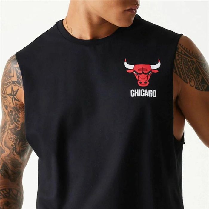 Camiseta de Tirantes Hombre New Era Chicago Bulls Negro 5
