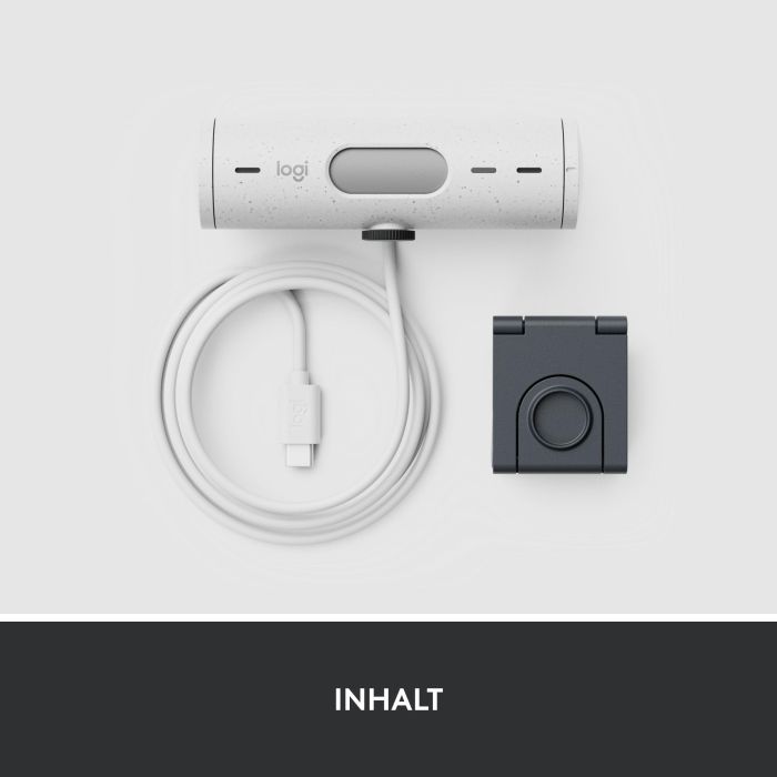 Logitech Webcam Brio 500 1080p 4MP, Autofocus, Rightlight 4 HDR, dFoV 90°, Micrófono Estéreo, Tapa Privacidad, USB-C, Blanco Crudo 8 Logitech Webcam Brio 500 1080p 4MP, Autofocus, Rightlight 4 HDR, dFoV 90°, Micrófono Estéreo, Tapa Privacidad, USB-C, Blanco Crudo 8