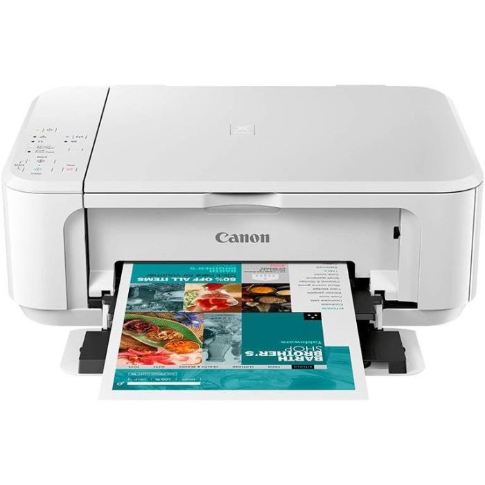 Canon Impresora Multifunción Inkjet Mg3650Swt Color Wifi Blanco A4 2