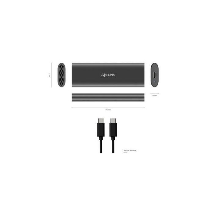 AISENS CAJA EXTERNA M.2 (NGFF) ASM2-015GR SATA/NVME A USB3.1 GEN2, GRIS 3 AISENS CAJA EXTERNA M.2 (NGFF) ASM2-015GR SATA/NVME A USB3.1 GEN2, GRIS 3