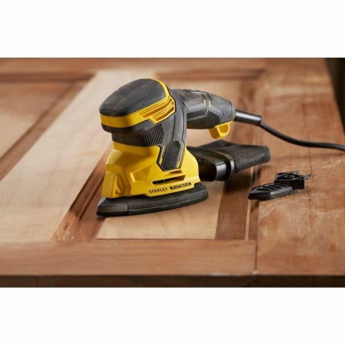 STANLEY FATMAX SFMEW210S-QS Lijadora de Acabado Eléctrica 120W + 1 Abrasivo para uso versátil 1 STANLEY FATMAX SFMEW210S-QS Lijadora de Acabado Eléctrica 120W + 1 Abrasivo para uso versátil 1