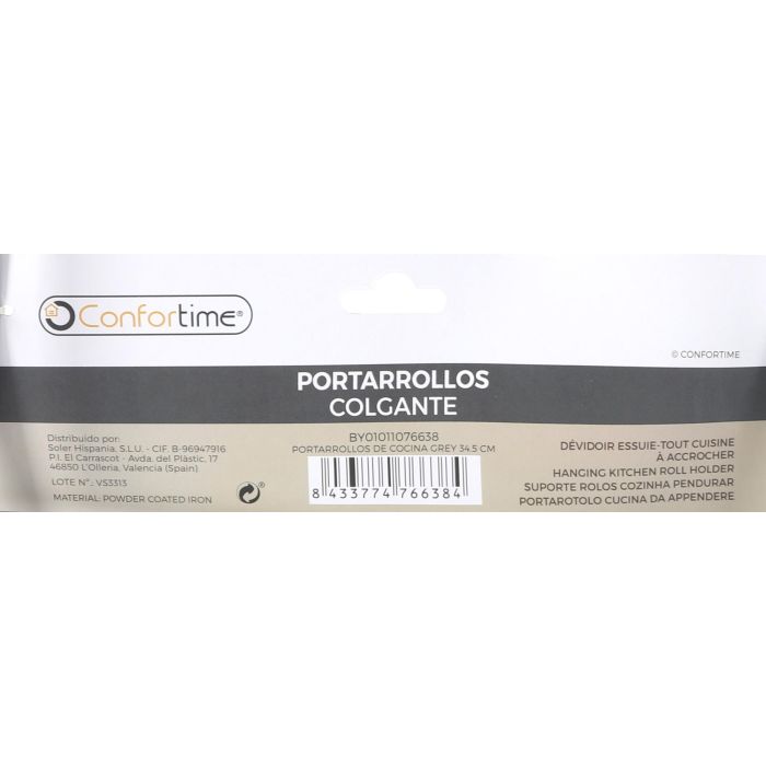 Portarrollos de cocina gris 34.5 cm - Confortime (12 Unidades) 7 Portarrollos de cocina gris 34.5 cm - Confortime (12 Unidades) 7