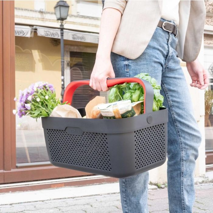 Armster Cesta Rojo V01763 para Compra en Coche, Adaptador Antideslizante, Diseño Moderno, 92.3% Plástico Reciclado, Fácil Limpieza 5 Armster Cesta Rojo V01763 para Compra en Coche, Adaptador Antideslizante, Diseño Moderno, 92.3% Plástico Reciclado, Fácil Limpieza 5