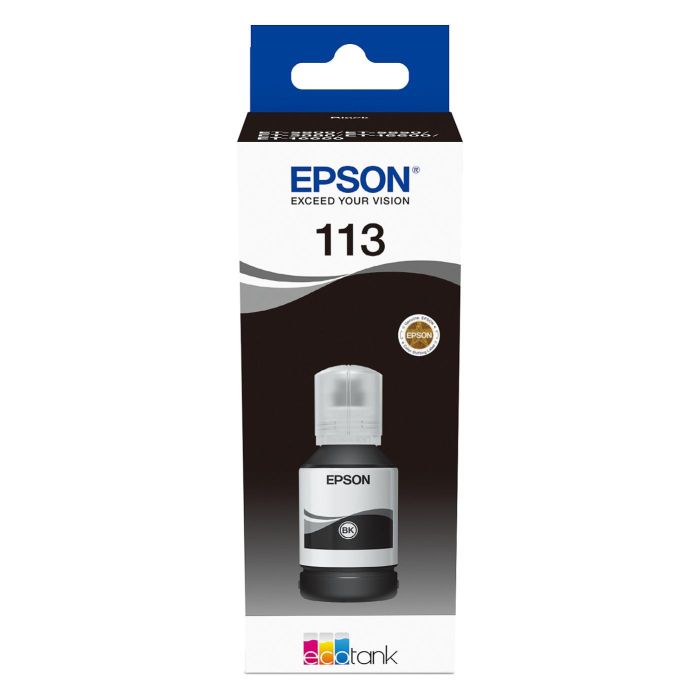 Epson Tinta Bote Negro 113 para EcoTank ET-5850, ET-5800, ET-16650, ET-16600, ET-5880, ET-5170 Epson Tinta Bote Negro 113 para EcoTank ET-5850, ET-5800, ET-16650, ET-16600, ET-5880, ET-5170