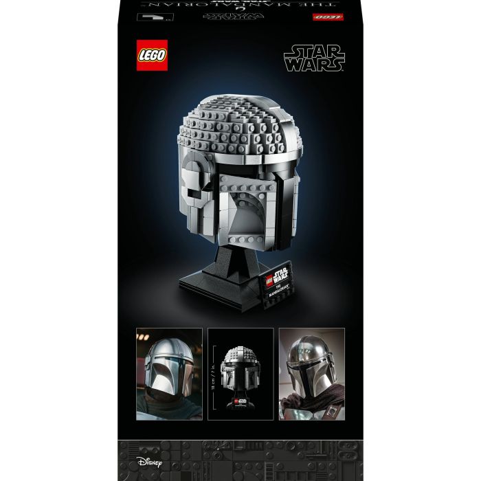LEGO 75328 Star Wars The Mandalorian Helmet Kit de Modelo Coleccionable para Construir, Decorar y Regalar para Adultos 7
