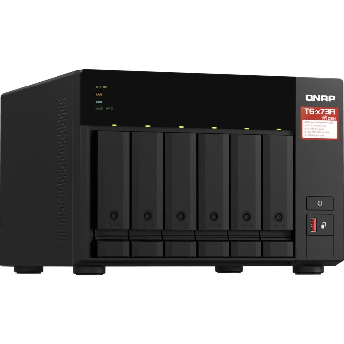 QNAP TS-673A NAS Server 6 Bahías AMD Ryzen Embedded V1500B 2.2 GHz 8GB RAM SATA III 2.5GbE Torre 2 QNAP TS-673A NAS Server 6 Bahías AMD Ryzen Embedded V1500B 2.2 GHz 8GB RAM SATA III 2.5GbE Torre 2