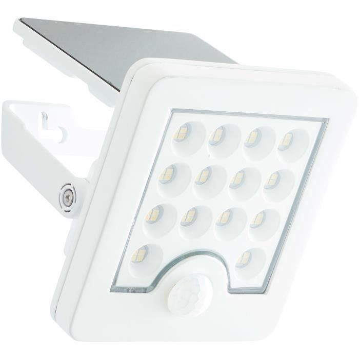 Aplique de exterior - BRILLIANT - LUTON - LED y solar - Detector de movimiento - Plástico y metal - 4 W - Blanco 4