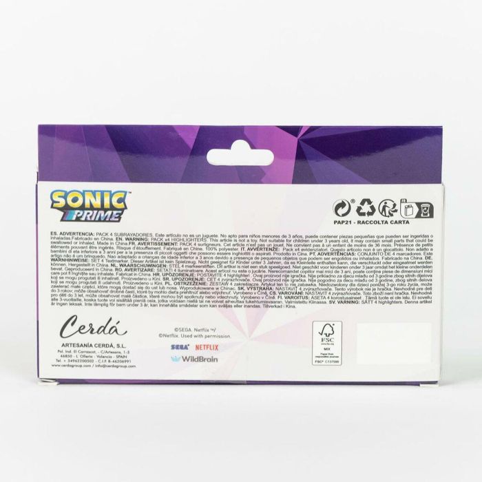 Subrayadores pack x4 sonic prime 12.0 x 8.0 x 2.0 cm 4 Subrayadores pack x4 sonic prime 12.0 x 8.0 x 2.0 cm 4