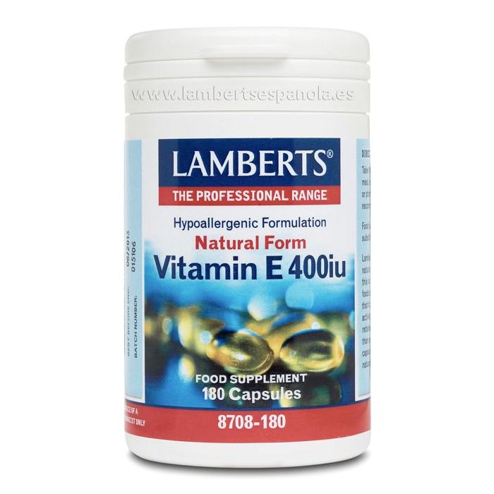 Vitamina E Natural 400 Ui. 180 Cápsulas Vitamina E Natural 400 Ui. 180 Cápsulas