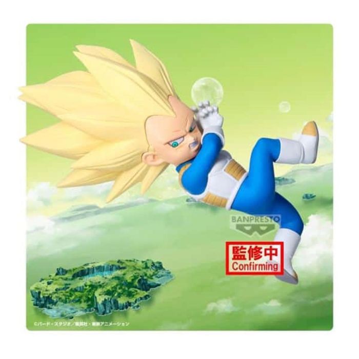 Banpresto BP28687P Figura Vegeta Super Saiyan 3 Dragon Ball Daima With Panel 13cm PVC ABS Pre-pintada Coleccionable