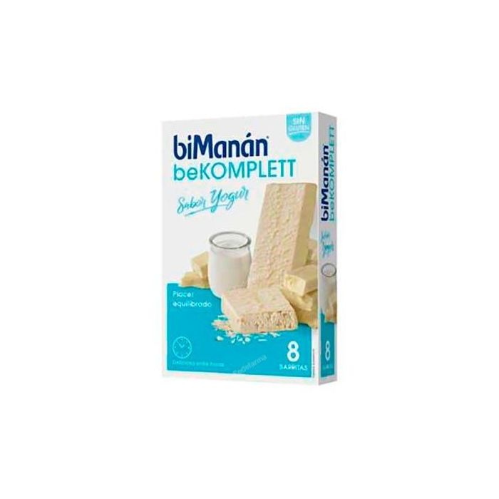 BIMANAN Barritas Yogurt Be Komplet 8U. Sustitutivo Comida Control Peso con 12 Vitaminas y 11 Minerales