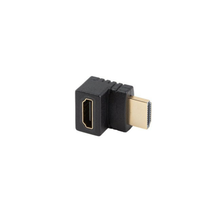 Lanberg Adaptador HDMI 4K 60Hz HDR 2.0 Macho a Hembra con Conector Angular y Contactos Bañados en Oro Negro 3 Lanberg Adaptador HDMI 4K 60Hz HDR 2.0 Macho a Hembra con Conector Angular y Contactos Bañados en Oro Negro 3