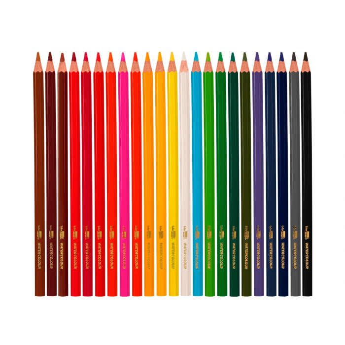 Liderpapel Lápices de Colores Acuarelables Caja 24 Unidades Colores Surtidos 5
