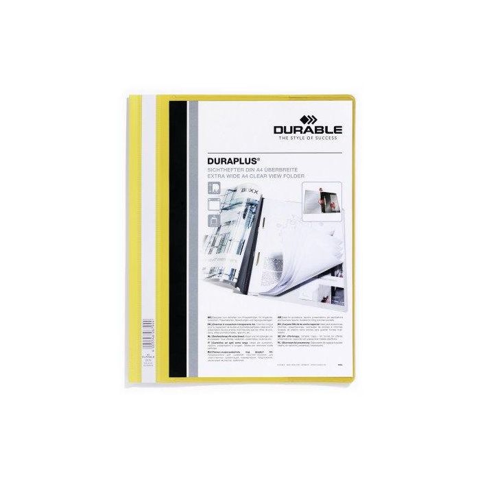 Dosier Fastener Durable Duraplus 2579 A4 Amarillo (Set de 25)