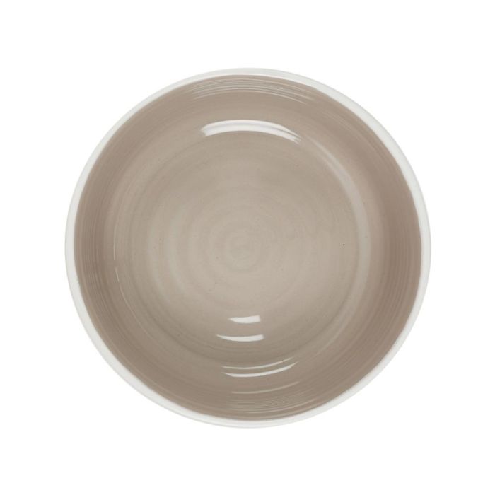 Home Deco Factory Bol Cerámica 600 Ml Beige Bicolor 2