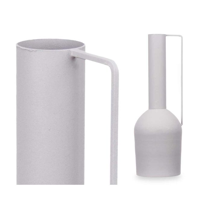 Jarron Acero Alto Gris Pastel Giftdecor 13X39CM (6 Unidades) 2 Jarron Acero Alto Gris Pastel Giftdecor 13X39CM (6 Unidades) 2