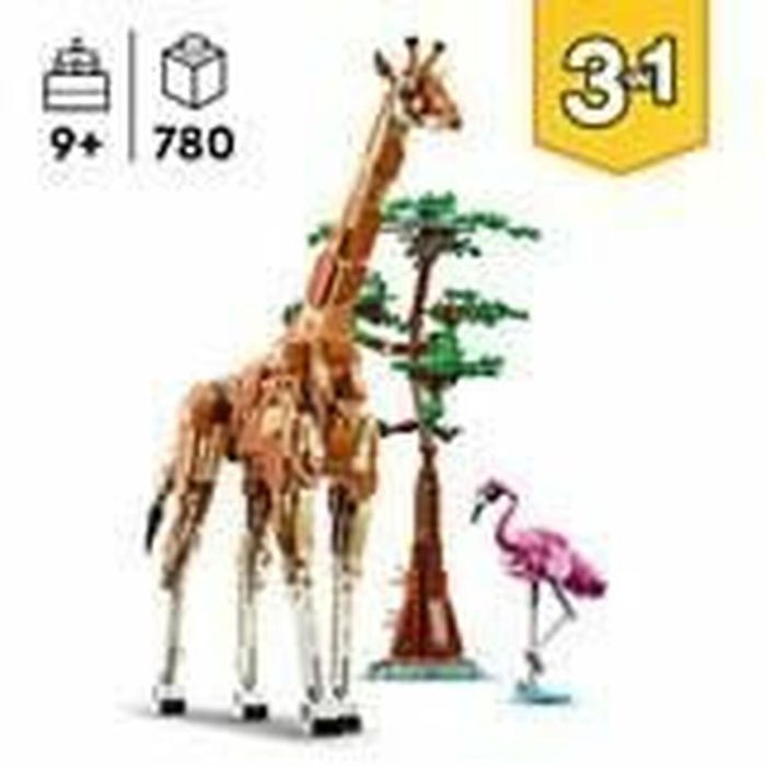 LEGO 31150 Creator 3en1 Safari Animales Salvajes, Juguete con Figuras de Animales, Jirafa, Gacelas y León 5