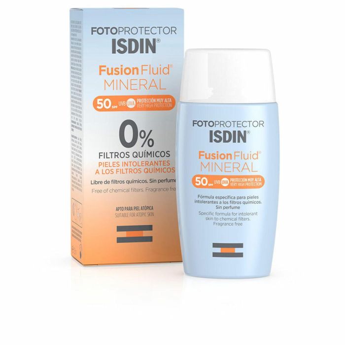 Isdin Fotoprotector Fusion Fluid Mineral 0% Filtros Químicos Spf50