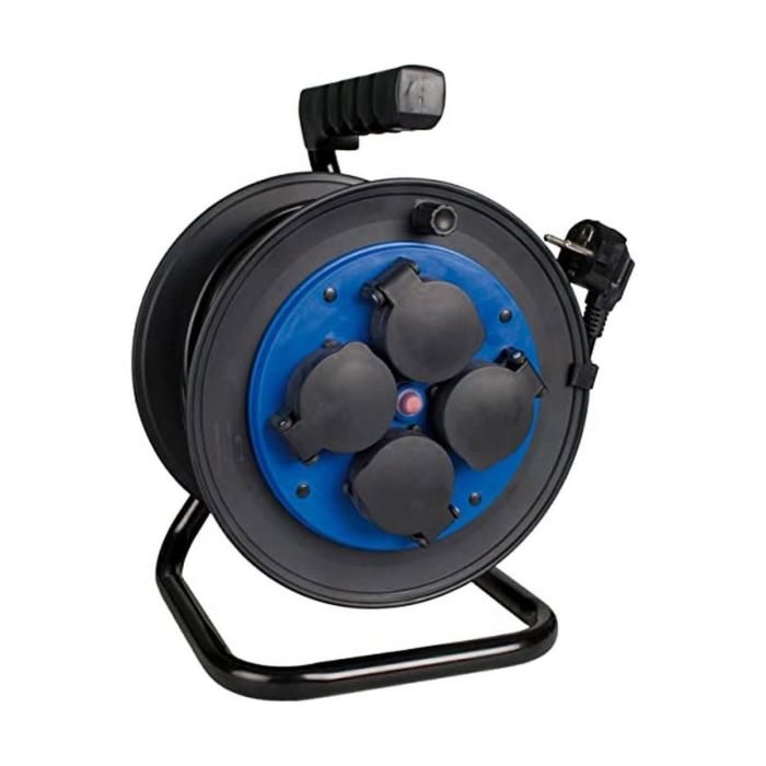 Solera Enrollacable 25m 3x1,5mm 4 Tomas Bipolares con T/TL IP54