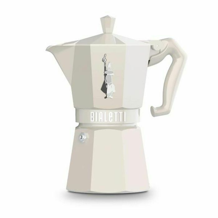 Cafetera Italiana Bialetti MOKA EXCLUSIVE CREAM 6T Crema Aluminio 6 Tazas